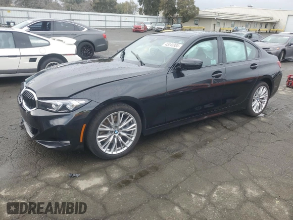 2023 BMW 3 Series 330i xDrive with VIN 3MW89FF0XP8D57640, listed as a Copart auction lot 45045985 with 24,368 mi miles and Salvage Title. Bid and sale history available at carsss.com. Image 1.