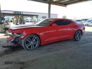 2018 Chevrolet Camaro 1LT with VIN 1G1FB1RS8J0128723, listed as a Copart auction lot 51802045 with 76,372 mi miles and Salvage Title. Bid and sale history available at carsss.com. Image 1.