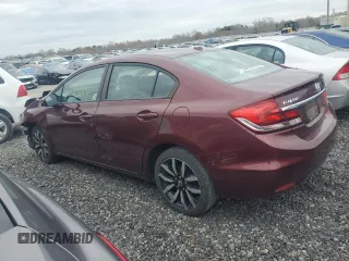2015 Honda Civic Sedan EX-L with VIN 19XFB2F90FE288494, listed as a Copart auction lot 51296495 with 98,298 mi miles and Salvage Title. Bid and sale history available at carsss.com. Image 2.