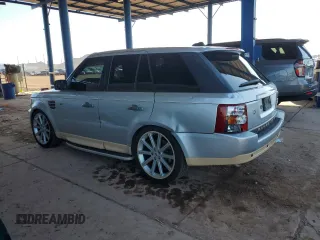 2008 Land Rover Range Rover Sport HSE z VIN SALSK25498A128004, wystawiony jako Copart lot #59326645 z przebiegiem 150 093 mil mil oraz Szkoda całkowita • Salvage title. Historia ofert i sprzedaży dostępna na DreamBid. Obrazek 2.