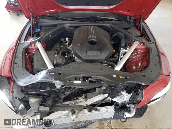 2023 Genesis G70 2.0T with VIN KMTG34TA8PU122367, listed as a Copart auction lot 70726154 with 15,475 mi miles and Salvage Title. Bid and sale history available at carsss.com. Image 12.