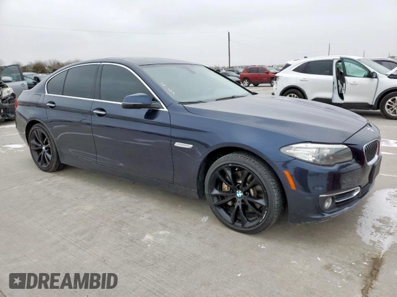 2016 BMW 5 Series 535i with VIN WBA5B1C54GG129662, listed as a Copart auction lot 46103635 with 165,552 mi miles and Clean Title. Bid and sale history available at carsss.com. Image 4.