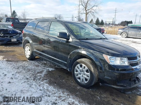2020 Dodge Journey SE Value with VIN 3C4PDCAB8LT262201, listed as a IAAI auction lot 41423484 with 45,488 mi miles and . Bid and sale history available at DreamBid. Image 1.