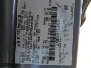 2011 Ford Fusion Hybrid with VIN 3FADP0L39BR329534, listed as a Copart auction lot 69272883 with 191,524 mi miles and Salvage Title. Bid and sale history available at carsss.com. Image 14.