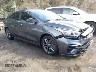2021 Kia Forte GT-Line with VIN 3KPF34AD1ME383907, listed as a IAAI auction lot 41710689 with 82,078 mi miles. Bid and sale history available at carsss.com. Image 1.