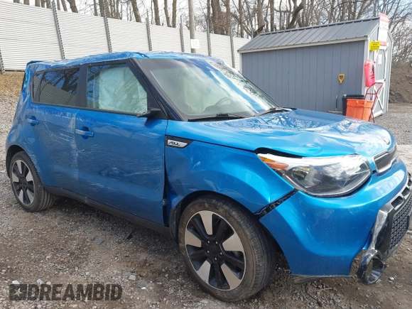 2016 Kia Soul + with VIN KNDJP3A50G7303860, listed as a IAAI auction lot 41887327 with 28,103 mi miles and . Bid and sale history available at DreamBid. Image 1.