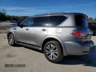 2020 Nissan Armada SL with VIN JN8AY2ND5LX015839, listed as a Copart auction lot 87852415 with 0 mi miles and Salvage Title. Bid and sale history available at carsss.com. Image 2.