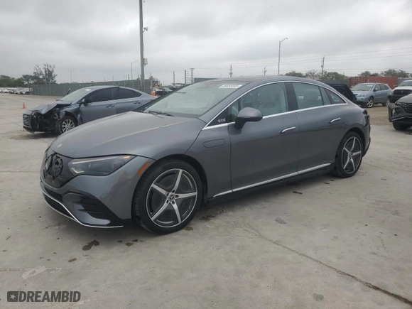 2023 Mercedes-Benz EQE with VIN W1KEG2BB8PF024779, listed as a Copart auction lot 88455005 with 13,856 mi miles and Salvage Title. Bid and sale history available at carsss.com. Image 1.