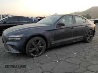 2023 Genesis G70 2.0T with VIN KMTG34TA5PU124271, listed as a Copart auction lot 82690964 with 8,844 mi miles and Salvage Title. Bid and sale history available at DreamBid. Image 1.