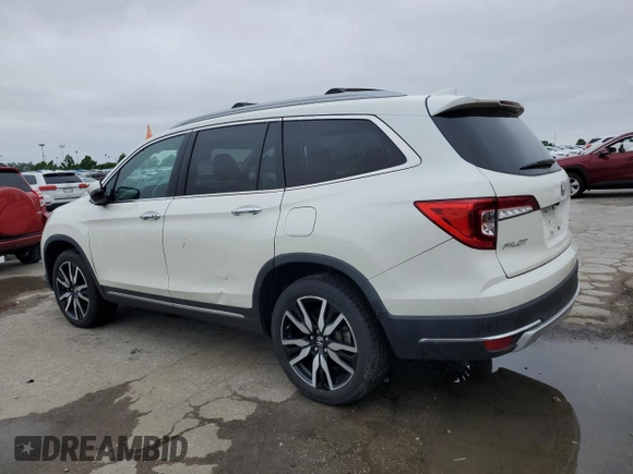 2019 Honda Pilot Touring 7-Passenger with VIN 5FNYF6H6XKB059073, listed as a Copart auction lot 59564345 with 81,599 mi miles and Salvage title. Bid and sale history available at DreamBid. Image 2.