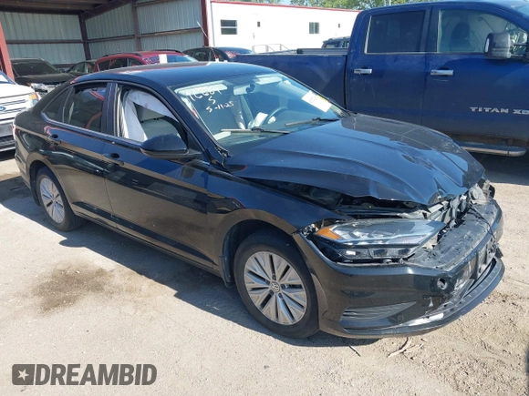 2019 Volkswagen Jetta S z VIN 3VWCB7BU1KM235505, wystawiony jako IAAI lot #42327298 z przebiegiem 54 126 mil mil oraz . Historia ofert i sprzedaży dostępna na DreamBid. Obrazek 1.