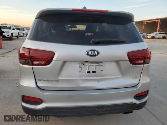 2019 Kia Sorento S with VIN 5XYPG4A52KG483418, listed as a Copart auction lot 88482865 with 193,880 mi miles and Clean Title. Bid and sale history available at DreamBid. Image 6.