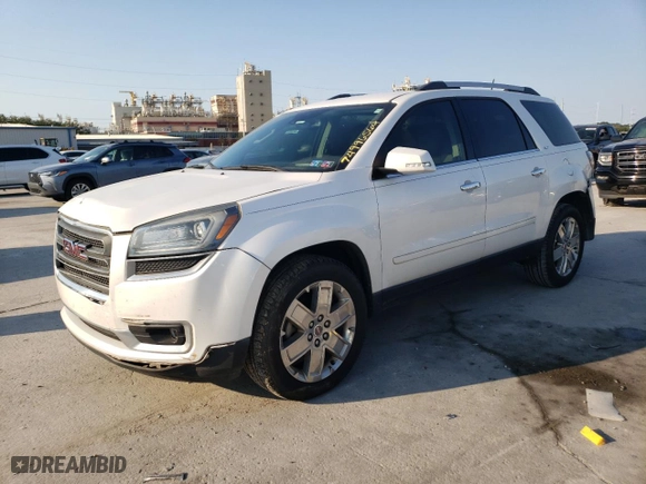 2017 GMC Acadia Limited Limited with VIN 1GKKRSKD0HJ231856, listed as a Copart auction lot 74996564 with 116,408 mi miles and Salvage Title. Bid and sale history available at carsss.com. Image 1.
