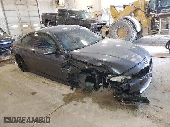 2015 BMW 4 Series 428i with VIN WBA3N3C51FK232219, listed as a Copart auction lot 81929124 with Not Provided miles and Salvage Title. Bid and sale history available at DreamBid. Image 4.