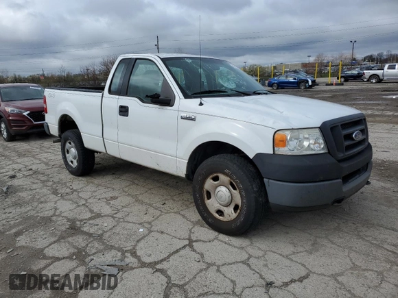 2005 Ford F-150 XL with VIN 1FTRF14W75NB60929, listed as a Copart auction lot 50913565 with 182,845 mi miles and Salvage Title. Bid and sale history available at carsss.com. Image 4.