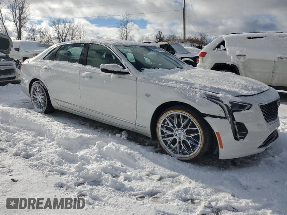 2019 Cadillac CT6 Luxury AWD with VIN 1G6KB5RS6KU117942, listed as a Copart auction lot 81820954 with Not provided miles and Salvage title. Bid and sale history available at DreamBid. Image 4.