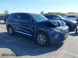 2020 Hyundai Santa Fe SE w/SULEV with VIN 5NMS23ADXLH256379, listed as a IAAI auction lot 41453972 with 51,474 mi miles. Bid and sale history available at carsss.com. Image 1.