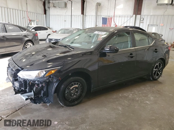 2024 Nissan Sentra SV with VIN 3N1AB8CV0RY378216, listed as a Copart auction lot 56019235 with 18,092 mi miles and Clean Title. Bid and sale history available at DreamBid. Image 1.