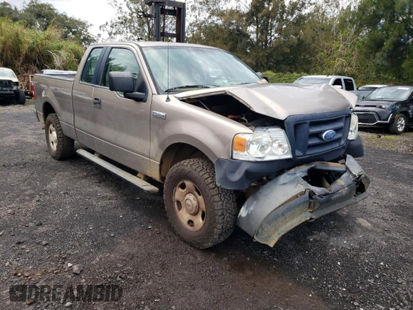 2006 Ford F-150 STX with VIN 1FTRX14W86KA81835, listed as a Copart auction lot 43659865 with 124,713 mi miles and Salvage Title. Bid and sale history available at carsss.com. Image 4.