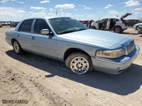 2006 Mercury Grand Marquis GS with VIN 2MEFM74V86X615465, listed as a Copart auction lot 69851504 with 0 mi miles and Salvage Title. Bid and sale history available at carsss.com. Image 4.