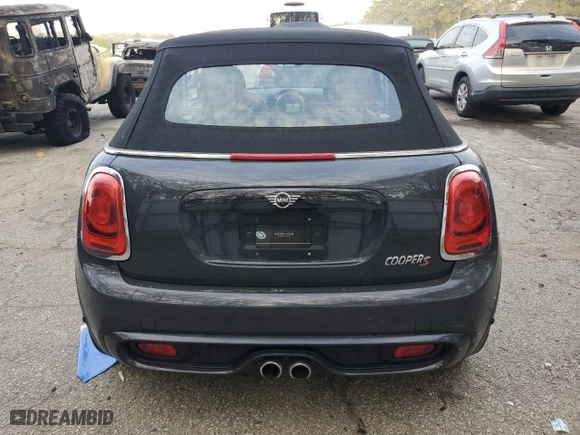 2019 MINI Convertible Cooper S with VIN WMWWG9C53K3E40166, listed as a Copart auction lot 50588705 with 32,886 mi miles and Salvage Title. Bid and sale history available at carsss.com. Image 6.