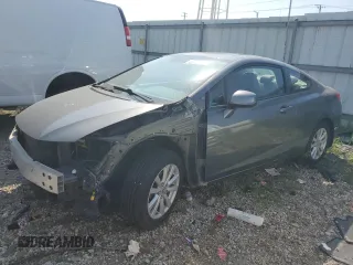 2012 Honda Civic Cpe EX with VIN 2HGFG3B87CH506632, listed as a Copart auction lot 66806854 with 108,463 mi miles and Salvage Title. Bid and sale history available at carsss.com. Image 1.