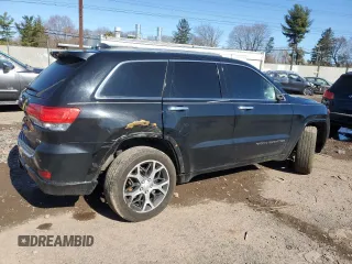 2019 Jeep Grand Cherokee Overland with VIN 1C4RJFCG9KC569575, listed as a Copart auction lot 48952875 with 87,053 mi miles and Salvage Title. Bid and sale history available at carsss.com. Image 3.