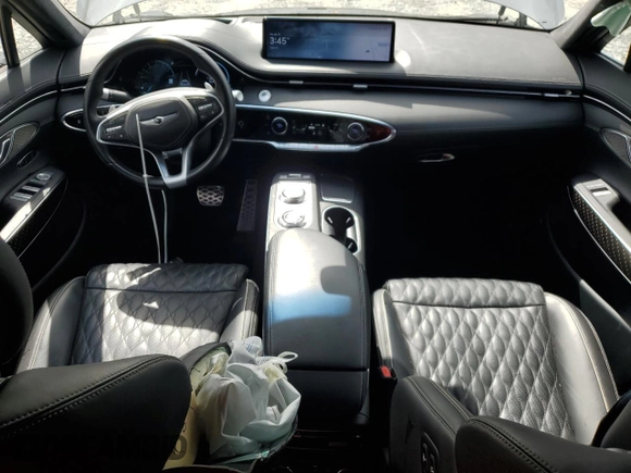 2023 Genesis GV70 Sport with VIN KMUMCDTC3PU098818, listed as a Copart auction lot 52884225 with 25,748 mi miles and Non Repairable. Bid and sale history available at DreamBid. Image 8.