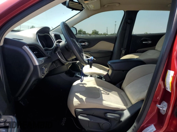2016 Jeep Cherokee Sport with VIN 1C4PJLAB3GW284244, listed as a Copart auction lot 54418995 with 121,095 mi miles and Salvage Title. Bid and sale history available at DreamBid. Image 7.