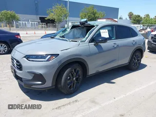 2024 Honda HR-V Sport with VIN 3CZRZ1H52RM729575, listed as a IAAI auction lot 42360144 with 10,906 mi miles and . Bid and sale history available at DreamBid. Image 2.