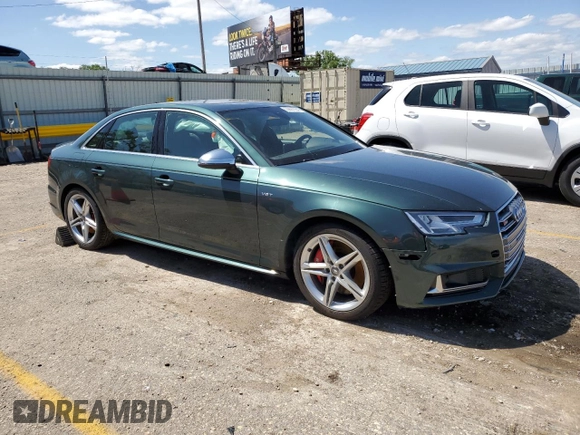 2018 Audi S4 Prestige with VIN WAUC4AF42JA168412, listed as a Copart auction lot 55897054 with 147,995 mi miles and Salvage Title. Bid and sale history available at carsss.com. Image 4.
