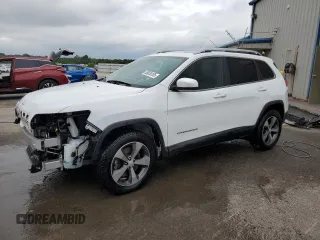 2019 Jeep Cherokee Limited with VIN 1C4PJMDX1KD258386, listed as a Copart auction lot 55634105 with 111,054 mi miles and Salvage title. Bid and sale history available at DreamBid. Image 1.