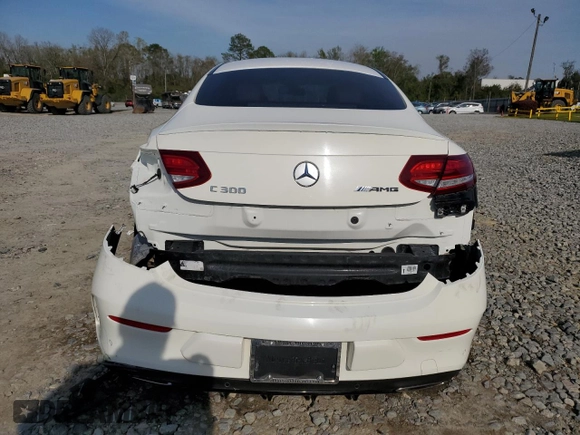 2018 Mercedes-Benz C 300 with VIN WDDWJ4JB7JF736453, listed as a Copart auction lot 50790205 with 67,575 mi miles and Salvage Title. Bid and sale history available at carsss.com. Image 6.