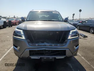 2022 Nissan Armada SV with VIN JN8AY2AC5N9161663, listed as a Copart auction lot 62266504 with 46,106 mi miles and Salvage Title. Bid and sale history available at carsss.com. Image 5.