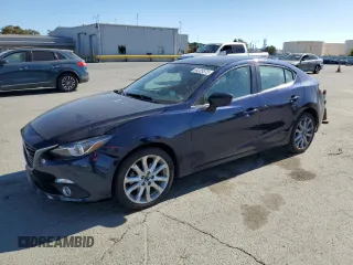 2015 Mazda 3 S Grand Touring with VIN JM1BM1W34F1227618, listed as a Copart auction lot 64325575 with 66,491 mi miles and Salvage title. Bid and sale history available at DreamBid. Image 1.