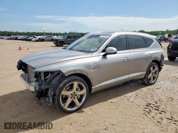 2023 Genesis GV80 z VIN KMUHBDSB8PU111494, wystawiony jako Copart lot #59970645 z przebiegiem 21 724 mil mil oraz Szkoda całkowita • Salvage title. Historia ofert i sprzedaży dostępna na DreamBid. Obrazek 1.
