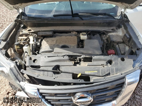 2017 Nissan Pathfinder SV z VIN 5N1DR2MN4HC657799, wystawiony jako Copart lot #58444065 z przebiegiem 90 473 mil mil oraz Szkoda całkowita • Salvage title. Historia ofert i sprzedaży dostępna na DreamBid. Obrazek 12.