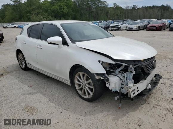 2013 Lexus CT 200h with VIN JTHKD5BH4D2149047, listed as a Copart auction lot 51277205 with 117,507 mi miles and Salvage title. Bid and sale history available at DreamBid. Image 4.