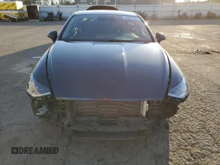 2022 Hyundai Sonata Hybrid Blue with VIN KMHL24JJ8NA040815, listed as a Copart auction lot 44653955 with 92,090 mi miles and Salvage Title. Bid and sale history available at carsss.com. Image 5.