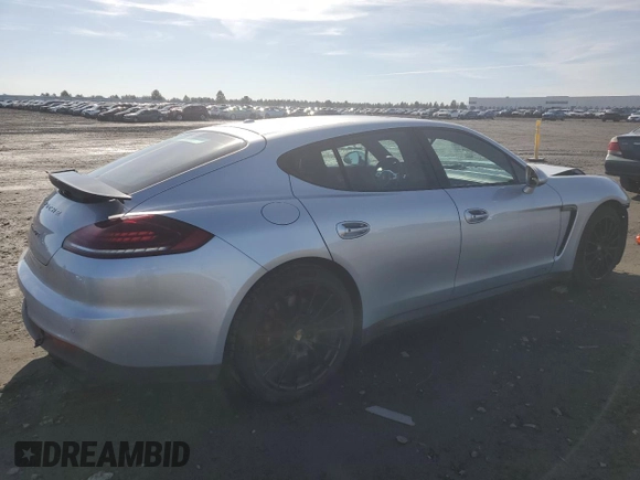 2015 Porsche Panamera GTS with VIN WP0AF2A7XFL080120, listed as a Copart auction lot 46506855 with 108,829 mi miles and Salvage title. Bid and sale history available at DreamBid. Image 3.