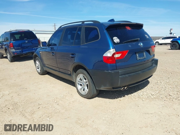 2004 BMW X3 3.0i with VIN WBXPA93494WA61936, listed as a IAAI auction lot 41831384 with 195,077 mi miles. Bid and sale history available at carsss.com. Image 3.