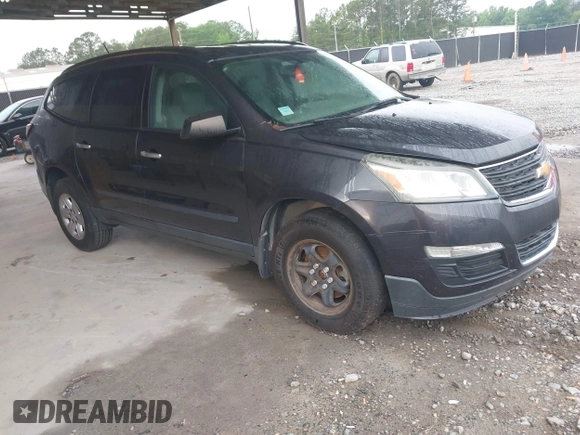 2016 Chevrolet Traverse LS z VIN 1GNKRFED8GJ288214, wystawiony jako IAAI lot #42305988 z przebiegiem 147 683 mil mil oraz . Historia ofert i sprzedaży dostępna na DreamBid. Obrazek 1.
