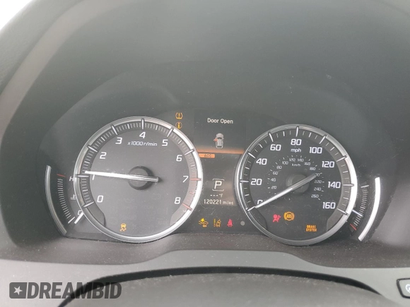 2016 Acura MDX Advance with VIN 5FRYD4H98GB014983, listed as a Copart auction lot 55525135 with 120,221 mi miles and Salvage title. Bid and sale history available at DreamBid. Image 9.