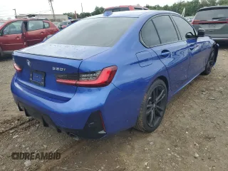 2024 BMW 3 Series 330i xDrive with VIN 3MW89FF07R8D89688, listed as a Copart auction lot 69368824 with 0 mi miles and Salvage Title. Bid and sale history available at carsss.com. Image 3.
