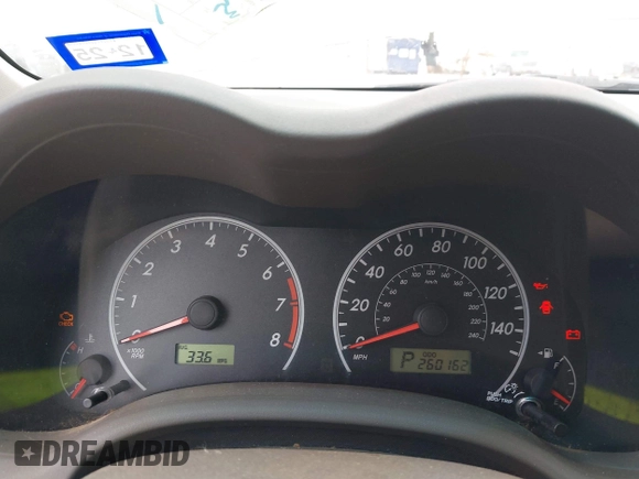 2010 Toyota Corolla z VIN 1NXBU4EE3AZ298252, wystawiony jako IAAI lot #42024838 z przebiegiem 260 162 mil mil oraz . Historia ofert i sprzedaży dostępna na DreamBid. Obrazek 7.