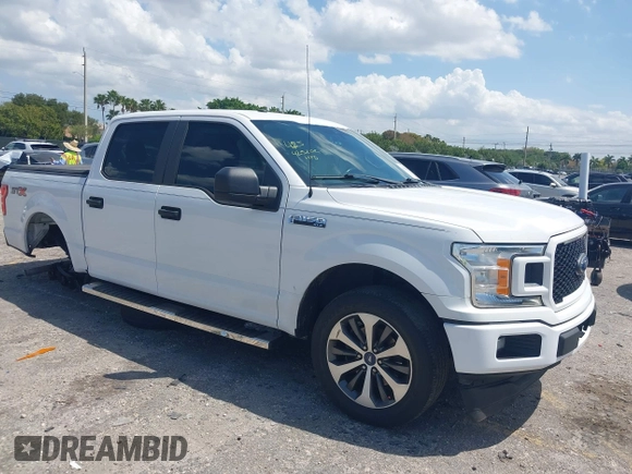 2019 Ford F-150 XL with VIN 1FTEW1CP9KKC27035, listed as a IAAI auction lot 41994993 with 125,879 mi miles and . Bid and sale history available at carsss.com. Image 1.