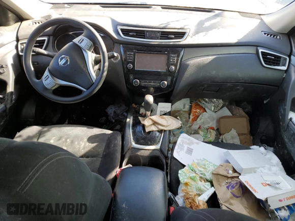 2016 Nissan Rogue SV with VIN JN8AT2MV3GW153593, listed as a Copart auction lot 45297925 with Not Provided miles and Salvage Title. Bid and sale history available at DreamBid. Image 8.
