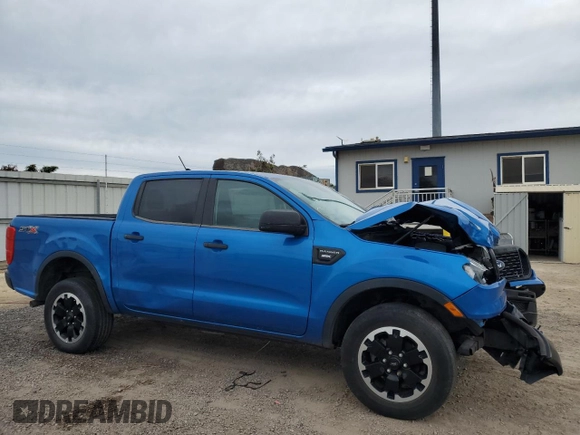 2021 Ford Ranger XL with VIN 1FTER4EH2MLD24086, listed as a Copart auction lot 53750685 with 32,069 mi miles and Salvage Title. Bid and sale history available at carsss.com. Image 4.