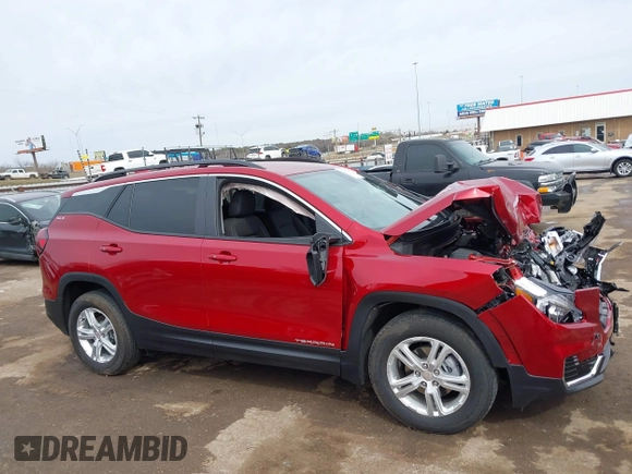 2024 GMC Terrain SLE z VIN 3GKALMEG9RL302058, wystawiony jako IAAI lot #41691921 z przebiegiem 1 101 mil mil oraz . Historia ofert i sprzedaży dostępna na DreamBid. Obrazek 12.