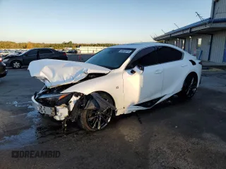 2023 Lexus IS with VIN JTHGZ1B21P5069171, listed as a Copart auction lot 80523674 with 22,233 mi miles and Non Repairable. Bid and sale history available at carsss.com. Image 1.